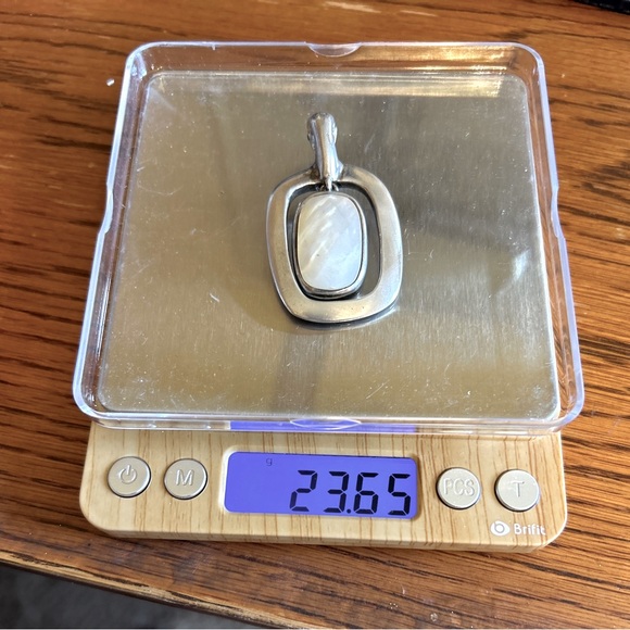 Heavy MOP Sterling Silver 925 Pendant by Joseph Esposito Signed Stamped 23 grams - Picture 8 of 8